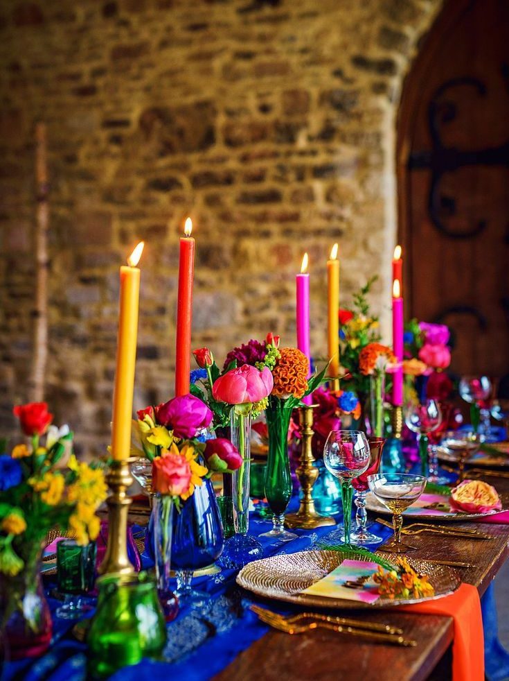 Bold + Bright Flower Centerpiece Ideas. Part 1.