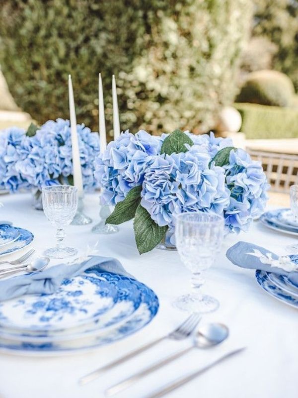 Hydrangea Centerpiece Ideas -fresh