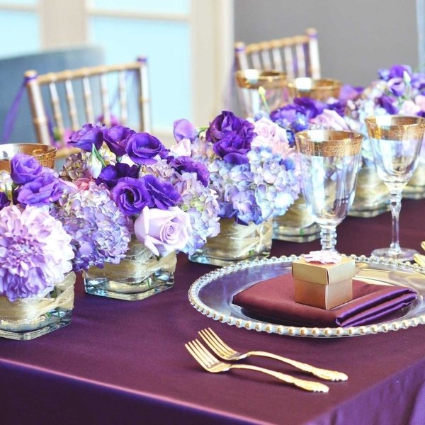 Marvelous purple themed wedding decoration. | Photo 85918