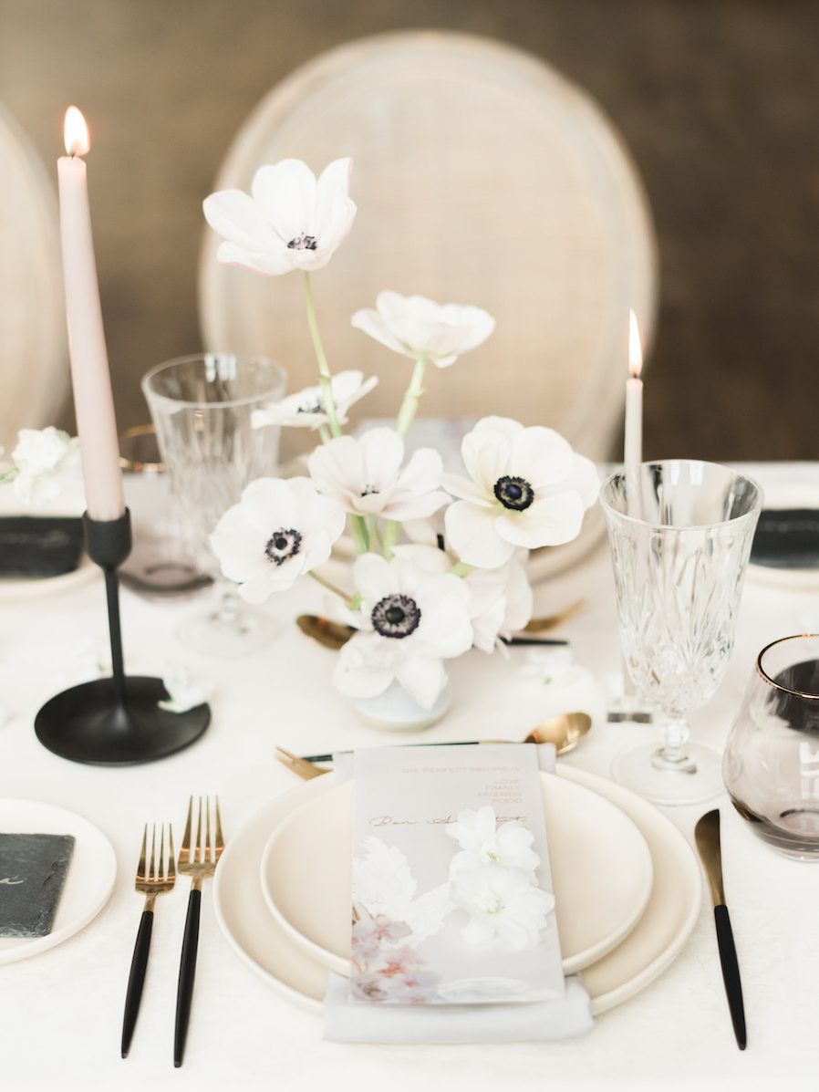 Flower Grouping Centerpiece Ideas: DIY anemonies