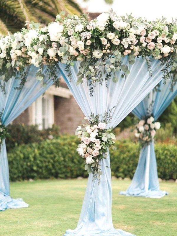 Powder Blue Wedding Inspirations - wedding chuppa