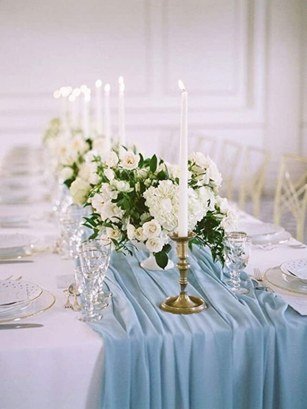 Powder Blue Wedding Inspirations. -table runner