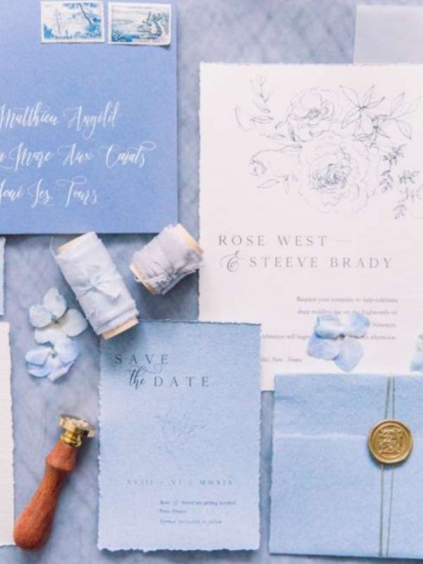 Powder Blue Wedding Inspirations - invitations