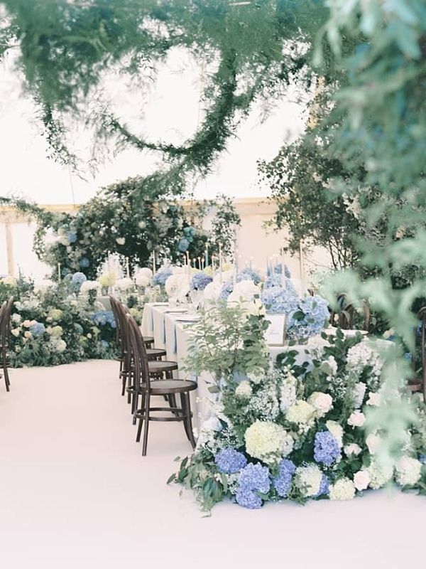 Powder Blue Wedding Inspirations - centerpieces