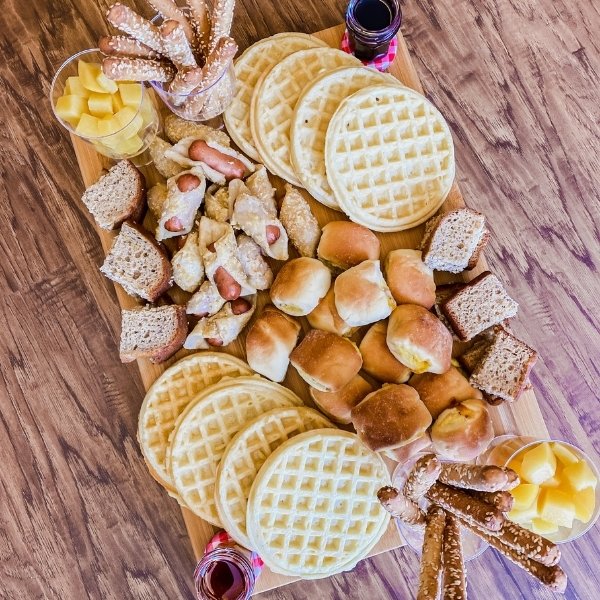 DIY Breakfast Board | Bridal Party Brunch Platter - with food