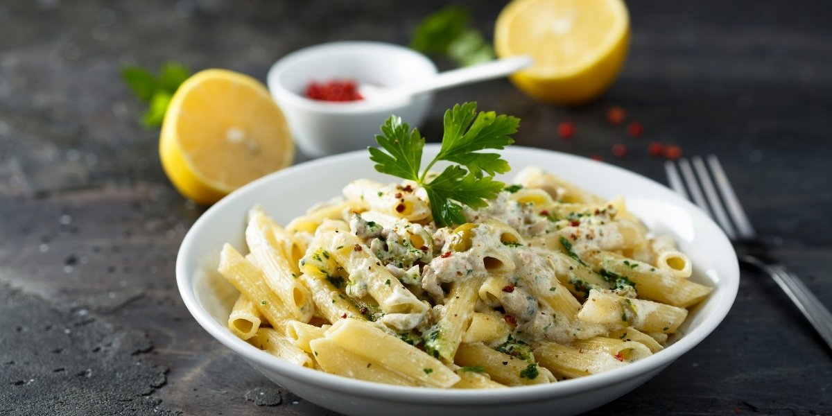 30-minute Pasta Dishes: For Your Next Event - lemon chicken pasta