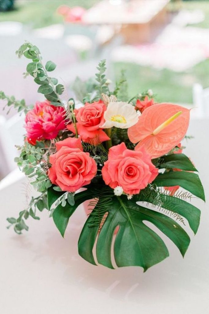 Tropical Wedding Flowers: Inspiration - bright colored