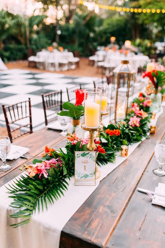 Tropical Wedding Flowers: Inspiration - garland
