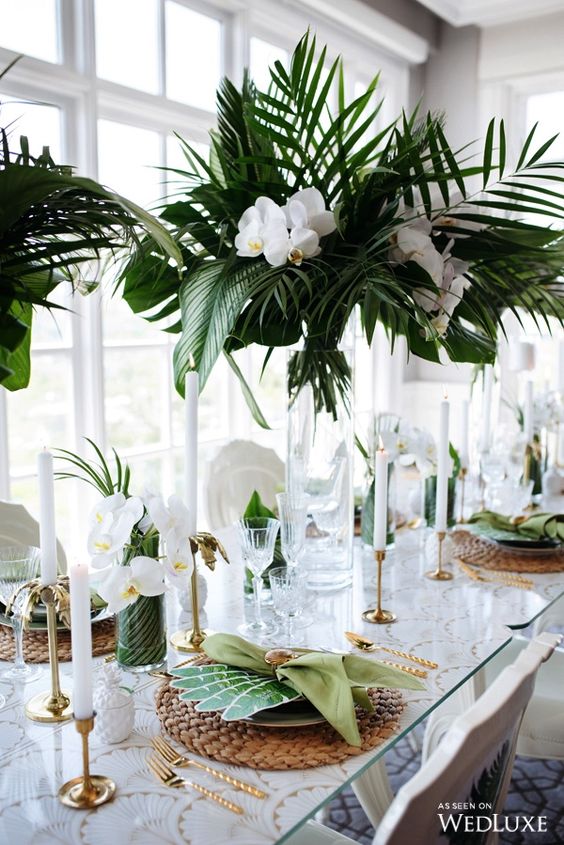 Tropical Wedding Flowers: Inspiration - elegant tropical