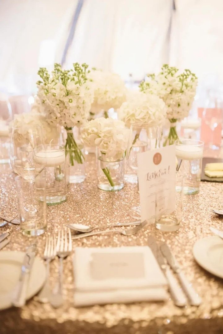 Gold and White Wedding Decor Inspiration