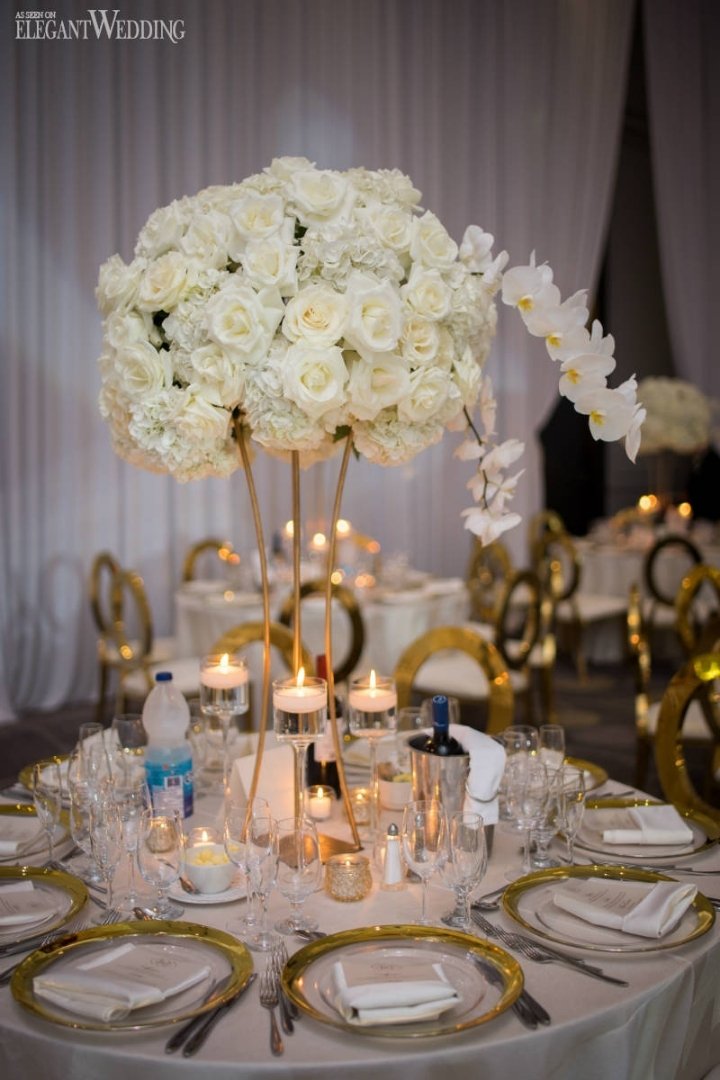 Gold and White Wedding Decor Inspiration