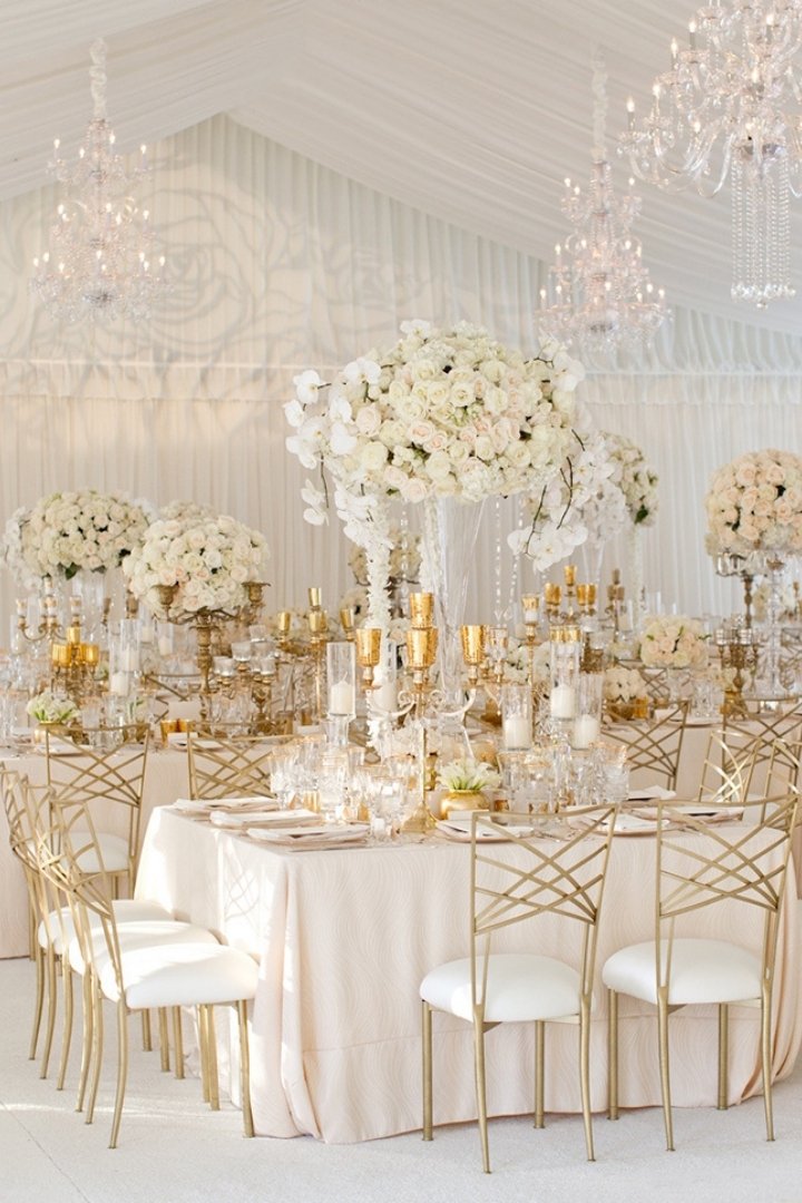 Gold and White Wedding Decor Inspiration