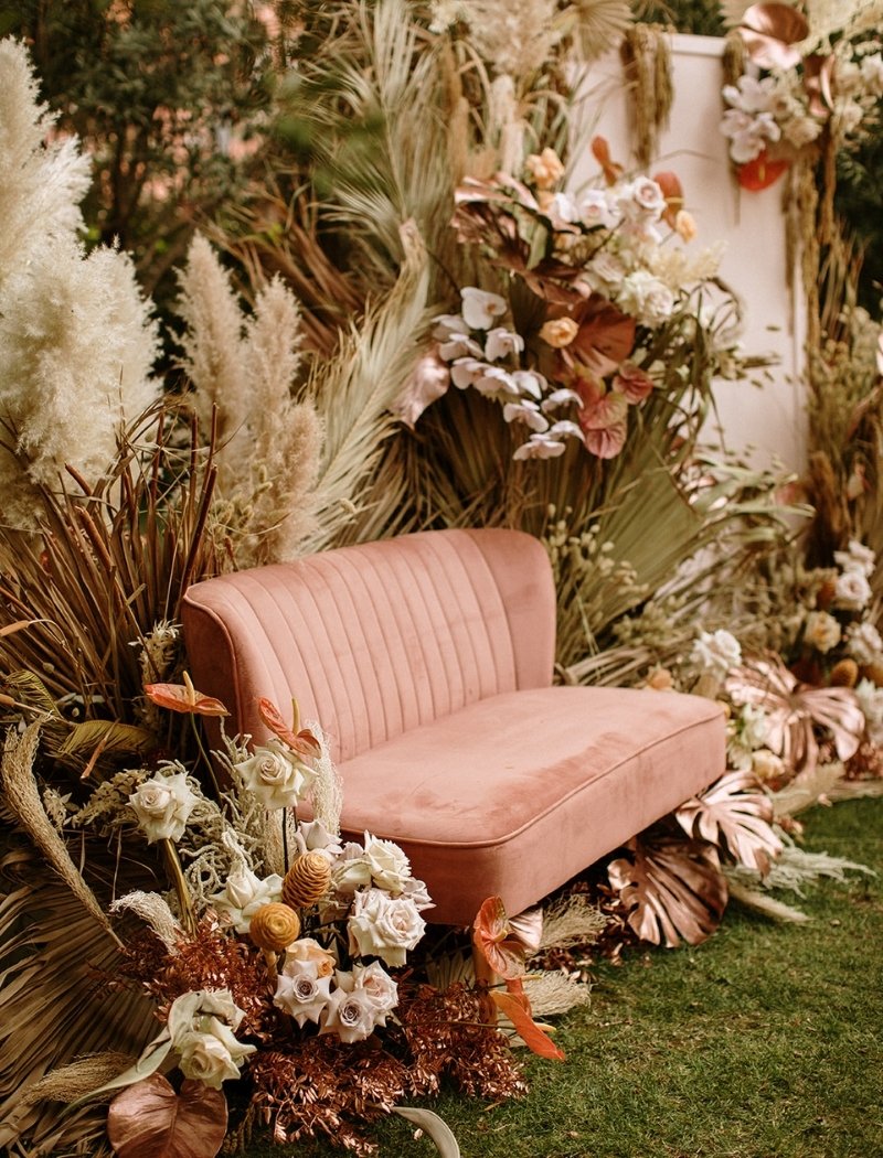 Boho Chic Wedding Decor Ideas - couch