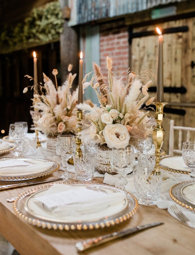 Boho Chic Wedding Decor Ideas - candles