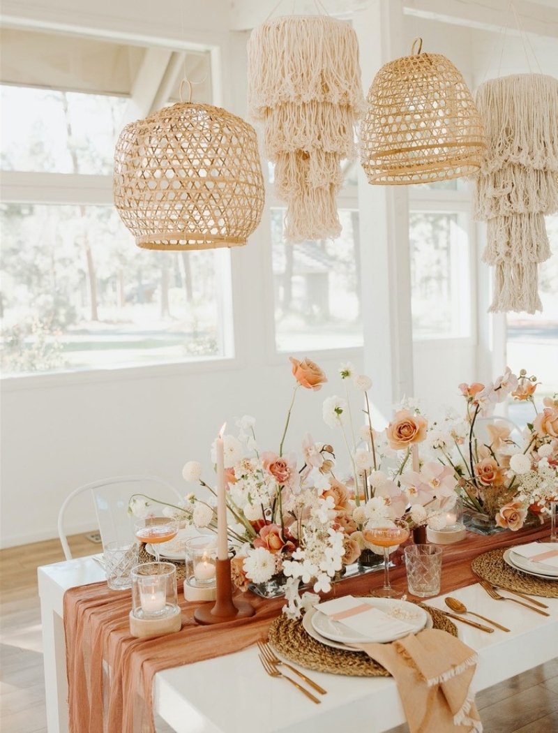 Boho Chic Wedding Decor Ideas - hanging lanterns