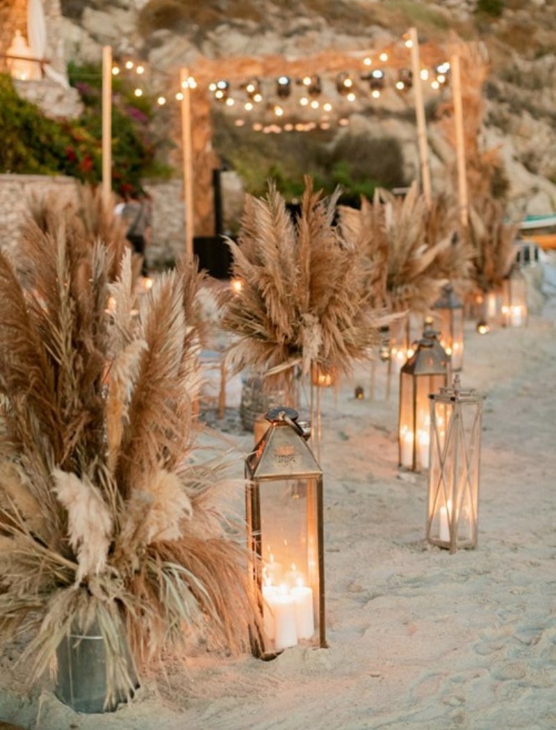 Boho Chic Wedding Decor Ideas - lanters