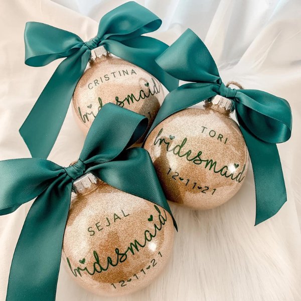 Bridesmaids Gifts Christmas Festive Edition - ornament