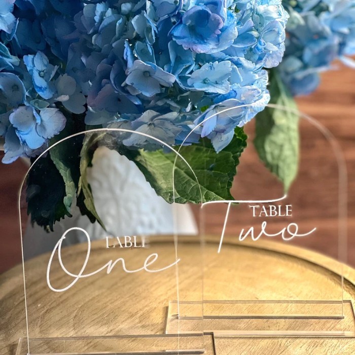 Wedding Table Number Ideas