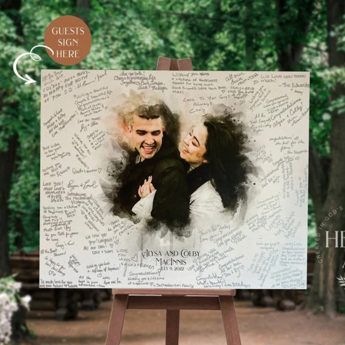 Wedding Guest Book Alternative: Ideas You'll Love - photo frame