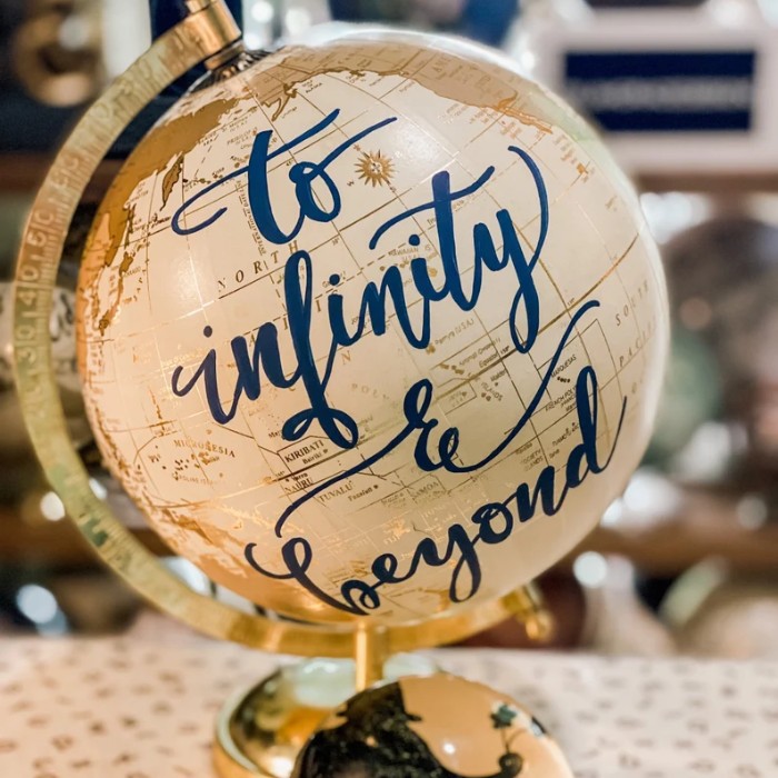 Wedding Guest Book Alternative: Ideas You'll Love - wooden globe 