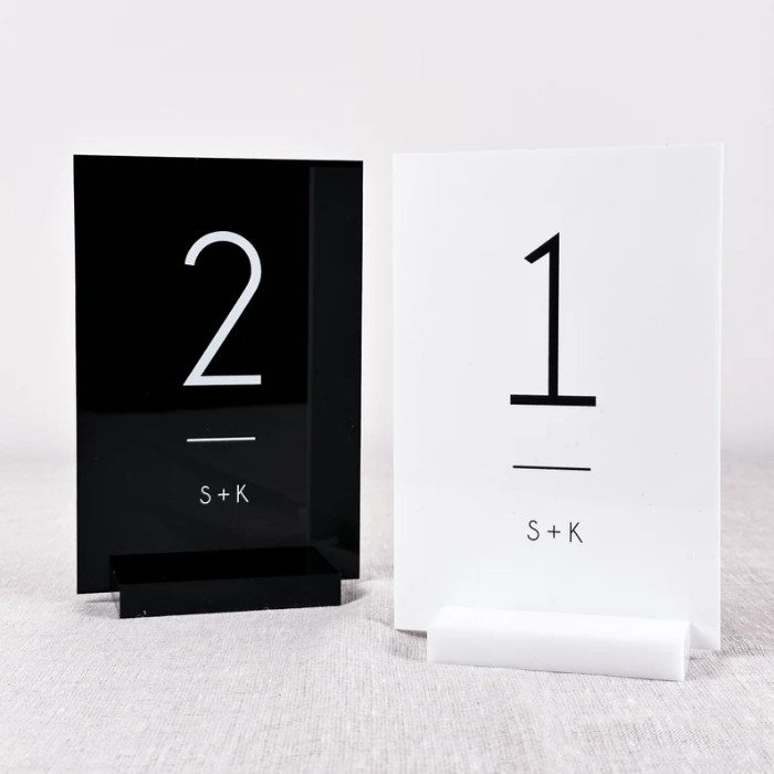 Wedding Table Number Ideas