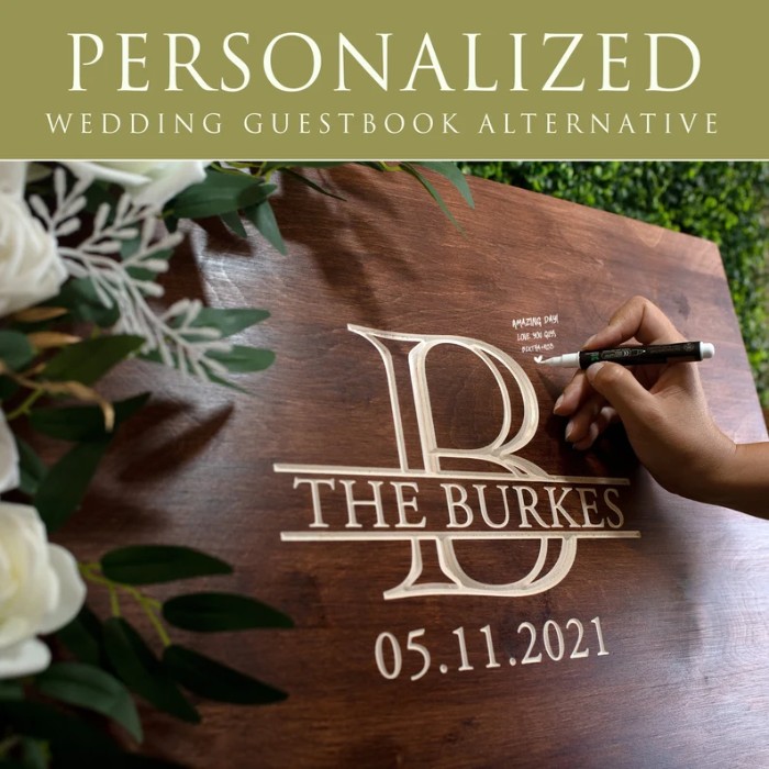 Wedding Guest Book Alternative: Ideas You'll Love - carved wooden panels