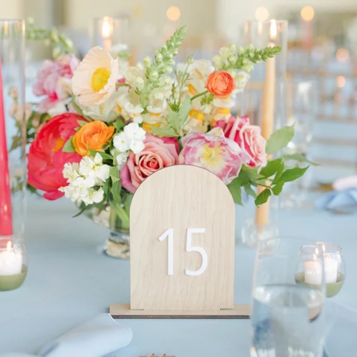 Wedding Table Number Ideas