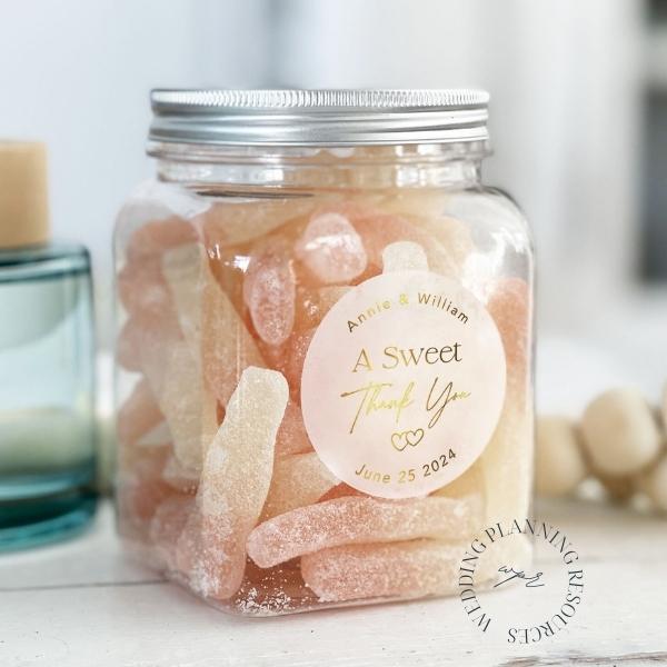 Wedding Favor Thank You Stickers And Tags