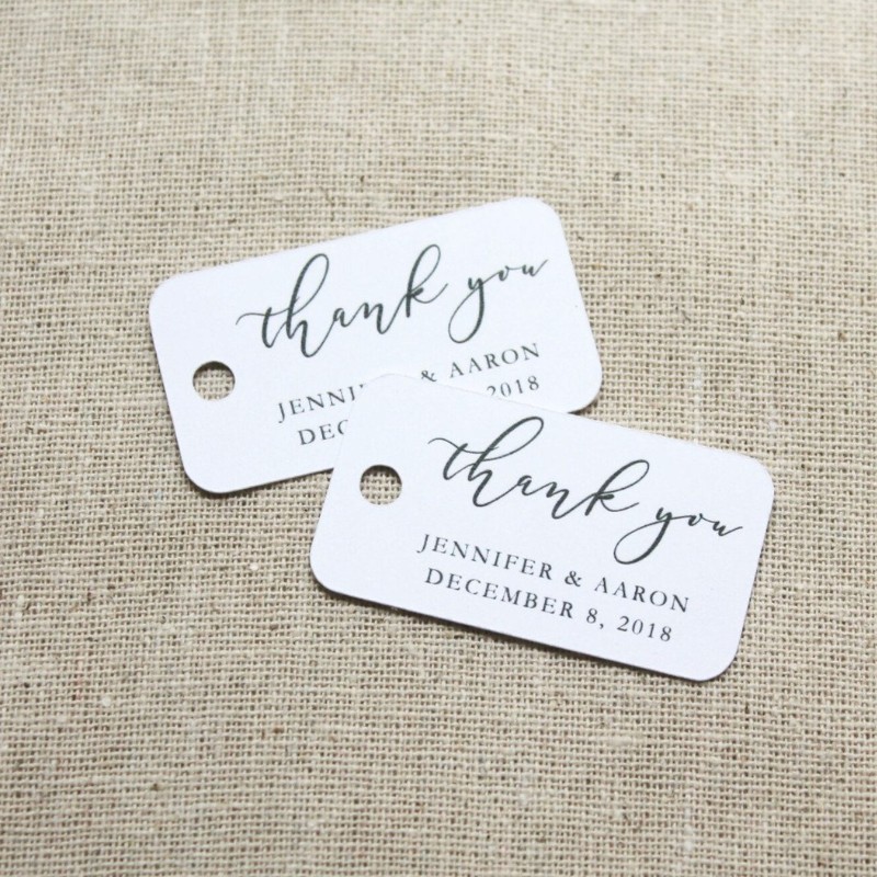 Wedding Favor Thank You Stickers And Tags