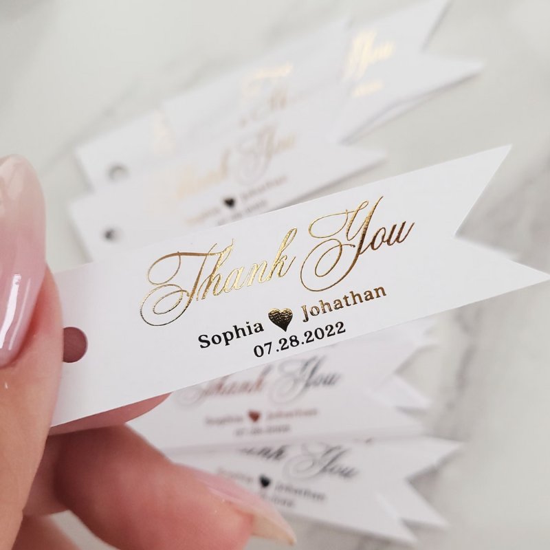 Wedding Favor Thank You Stickers And Tags