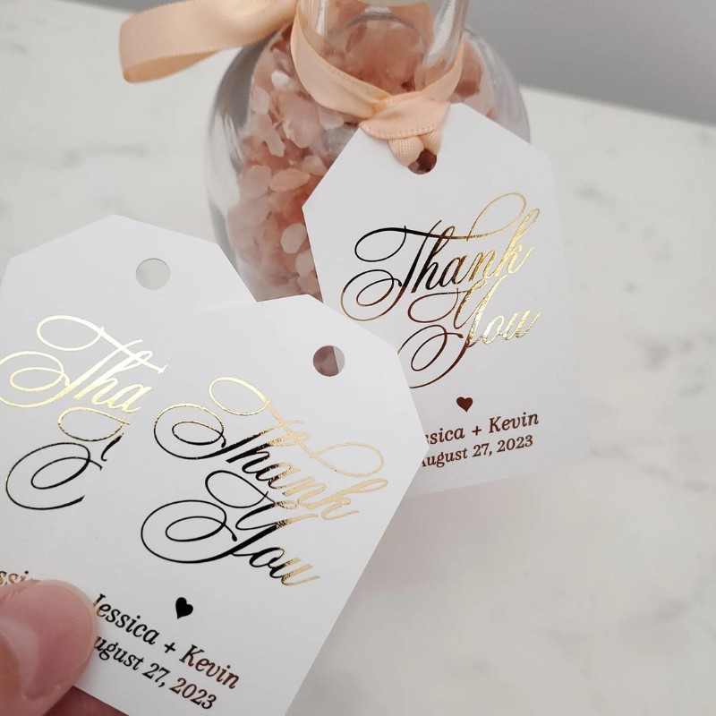 Wedding Favor Thank You Stickers And Tags