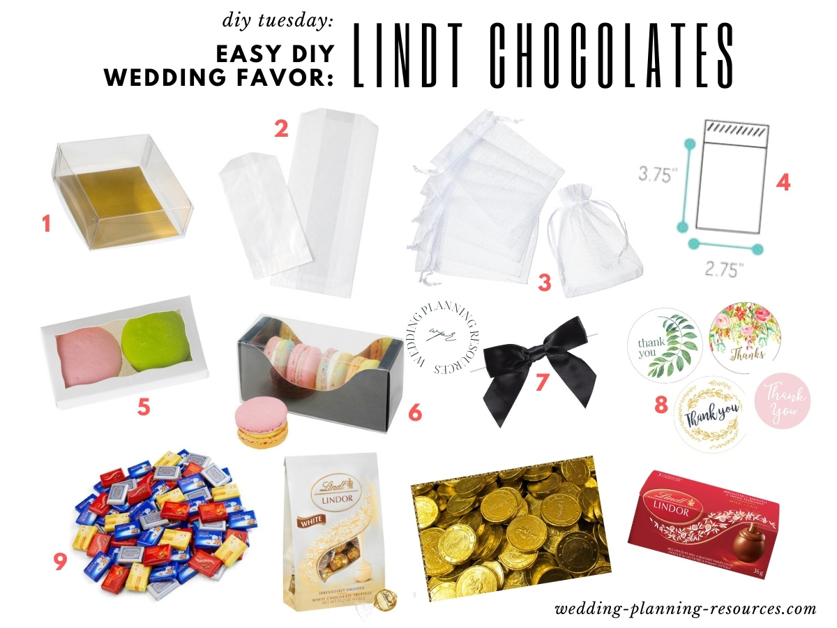 Easy DIY Chocolate Wedding Favor: Lindt