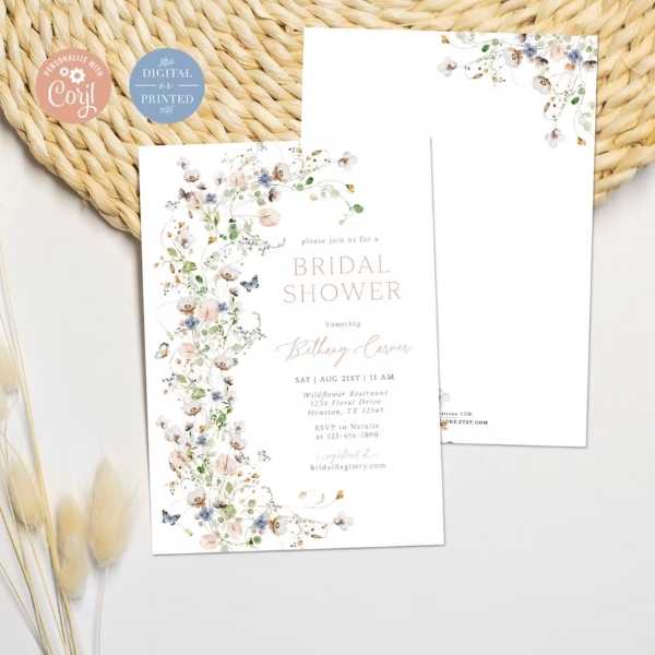 Bridal Shower Flower Invitations You’ll Love