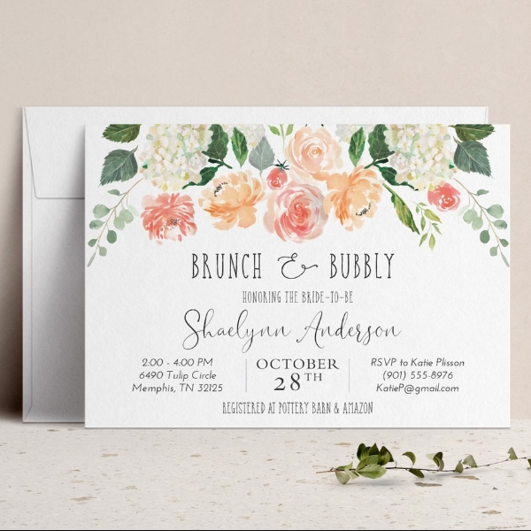 Bridal Shower Flower Invitations You’ll Love