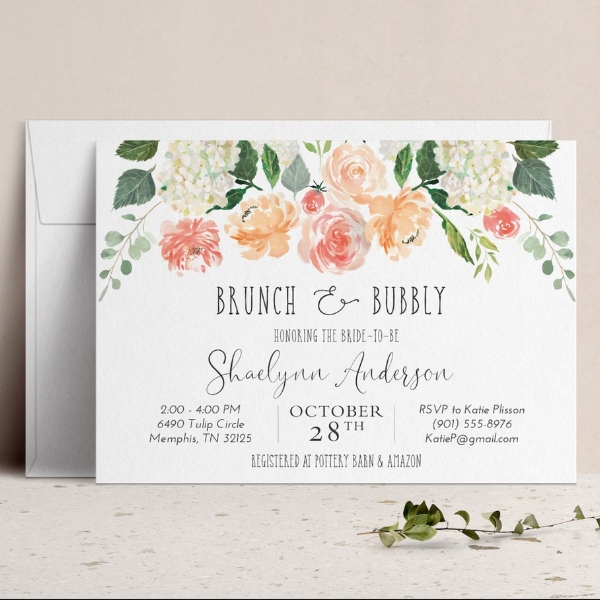 Bridal Shower Flower Invitations You’ll Love