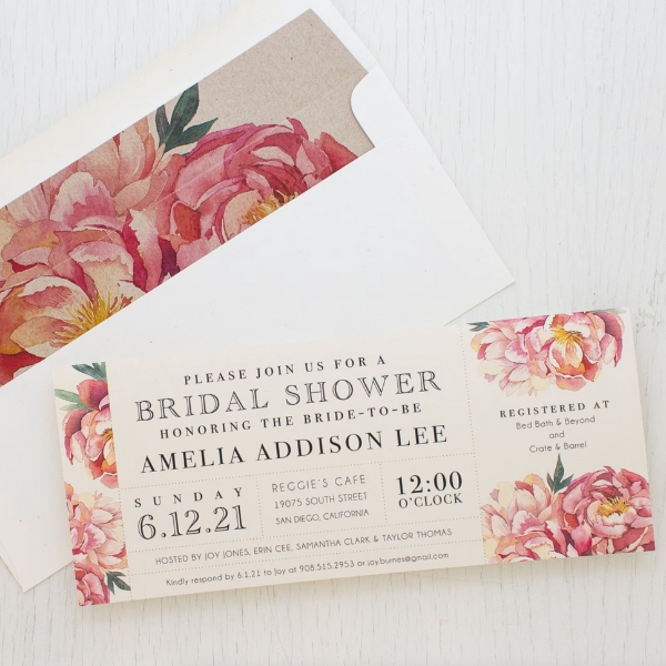 Bridal Shower Flower Invitations You’ll Love