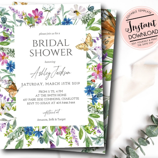 Bridal Shower Flower Invitations You’ll Love