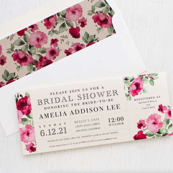 Bridal Shower Flower Invitations You’ll Love