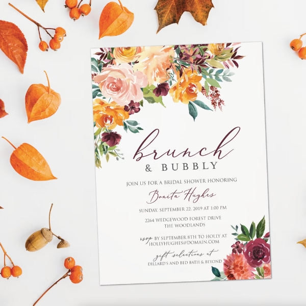 Bridal Shower Flower Invitations You’ll Love