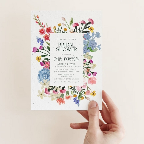 Bridal Shower Flower Invitations You’ll Love