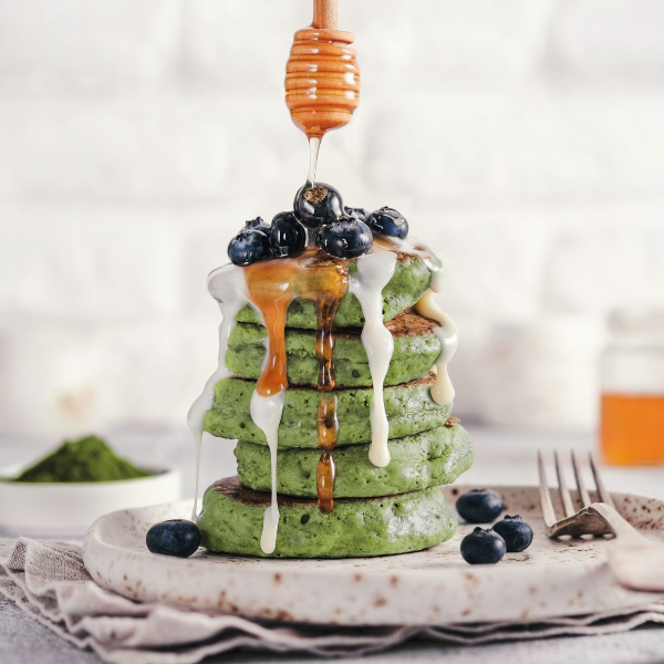Matcha Pancake Recipe : Protein Packed Soft Morning Glow