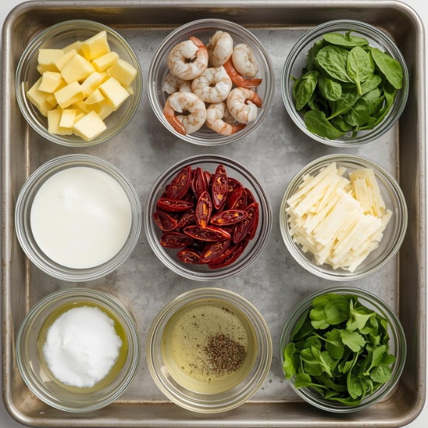 Creamy Garlic Butter Tuscan Shrimp