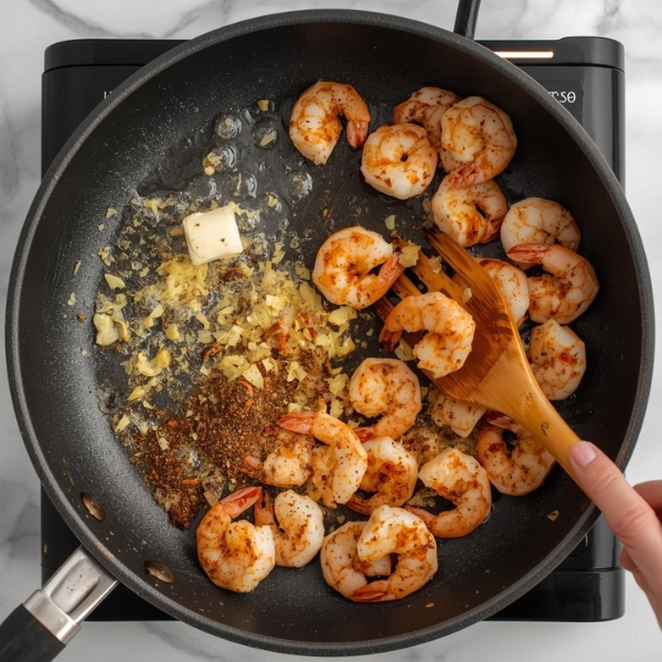Creamy Garlic Butter Tuscan Shrimp