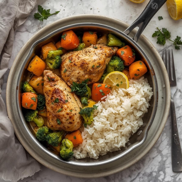 One-Pan Lemon Herb Chicken and Veggies