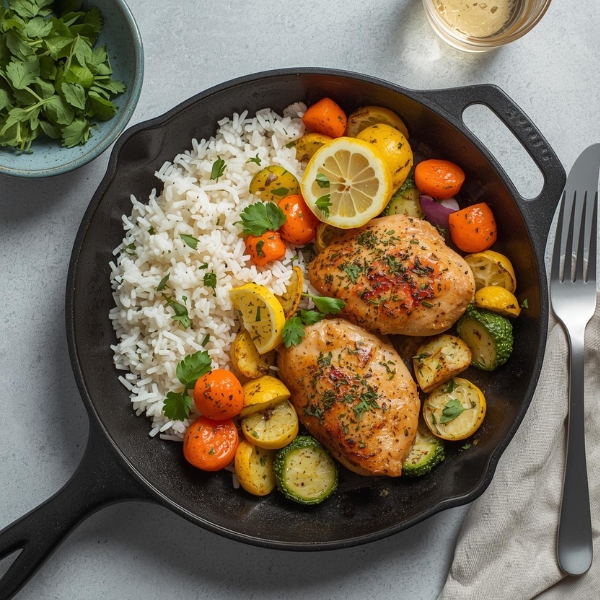 One-Pan Lemon Herb Chicken and Veggies